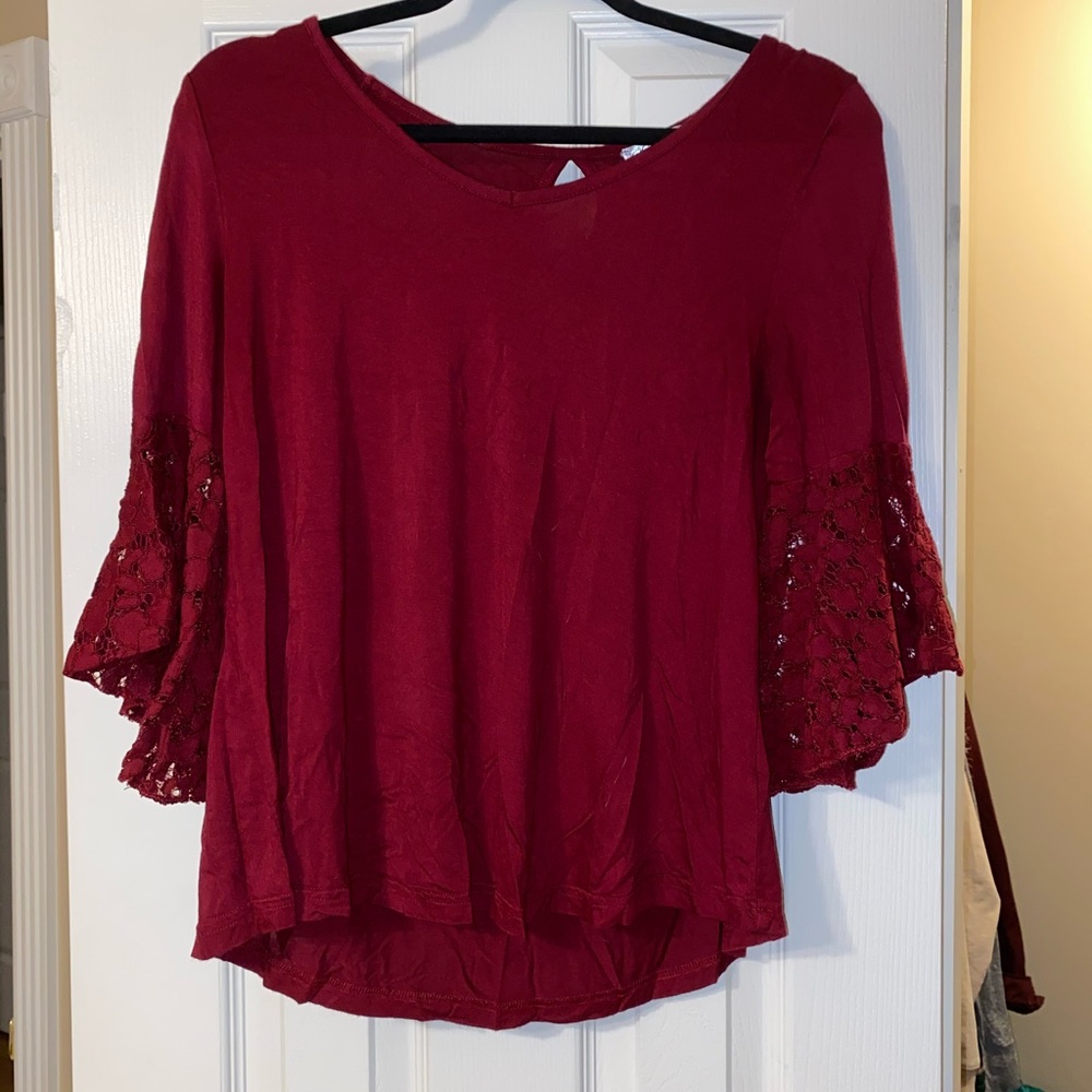 Maroon shirt